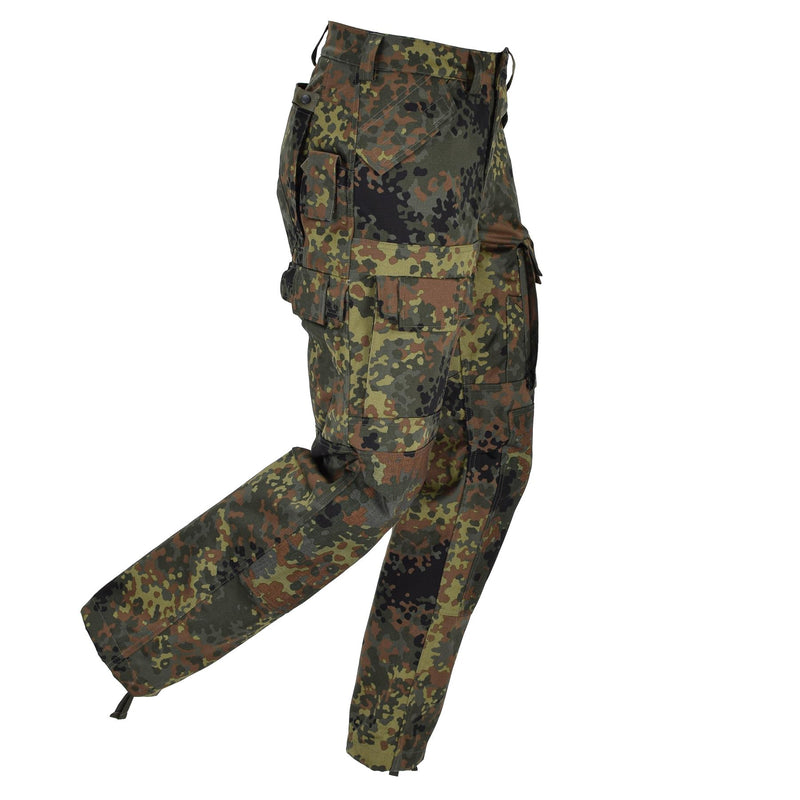 Pantalon de combat tactique de l'armée Leo Kohler pantalon de campagne cargo forcé camouflage flecktarn