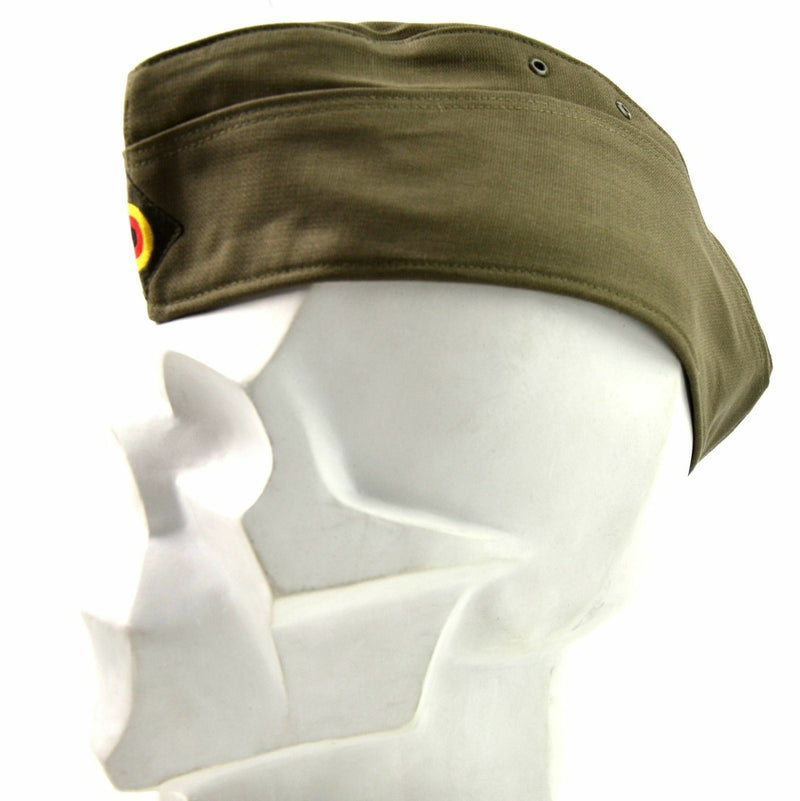 Véritable casquette de l'armée allemande, chapeau olive, casquette de garnison, neuf
