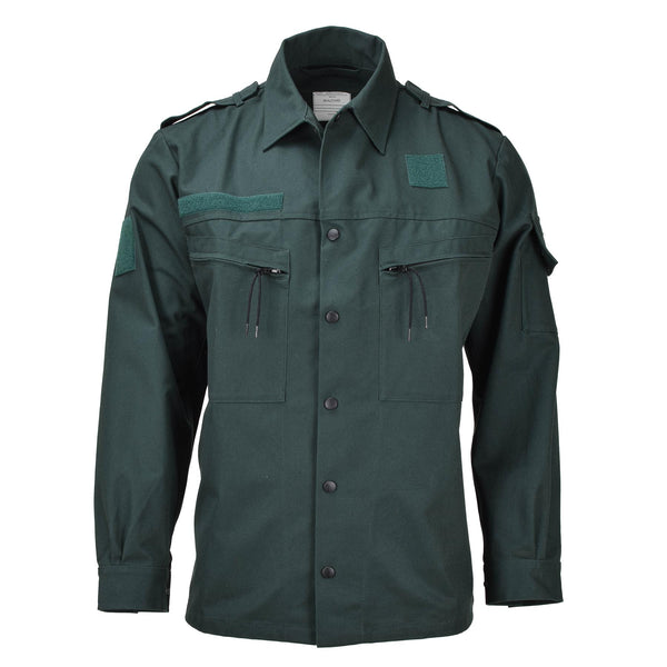 Chemise militaire néerlandaise originale verte de combat tactique lourde à manches longues NEUF