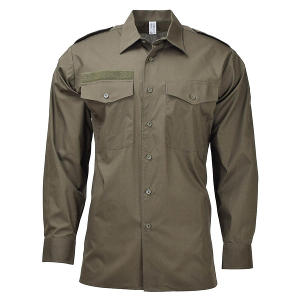 Chemises olive originales des forces armées autrichiennes, service classique sur le terrain, NEUF