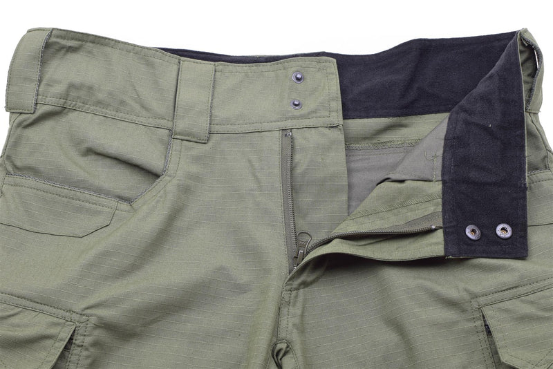 Short de style militaire de marque MFH bermuda en coton robuste ripstop olive uniforme NEUF