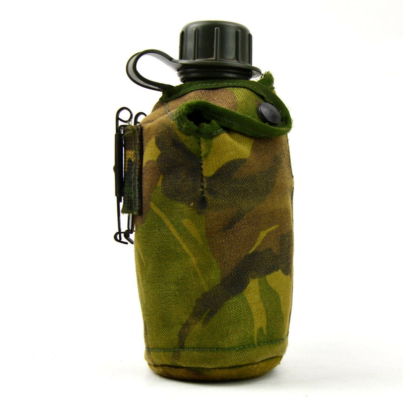 Original Netherlands Dutch Army Canteen with cup and cover Alice clips