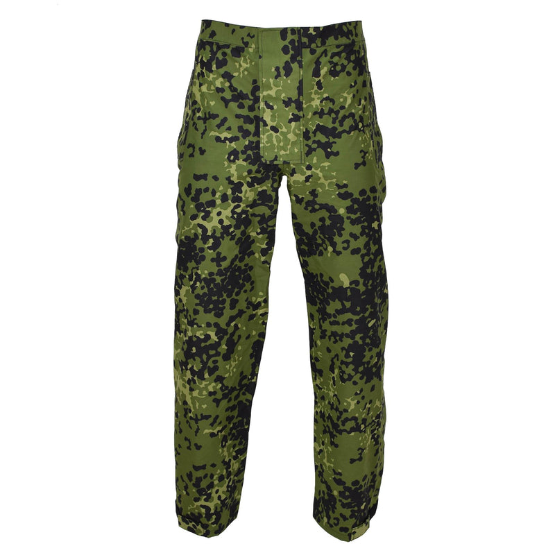 Original Danish Military camo M84 rain pants waterproof elasticated trousers NEW
