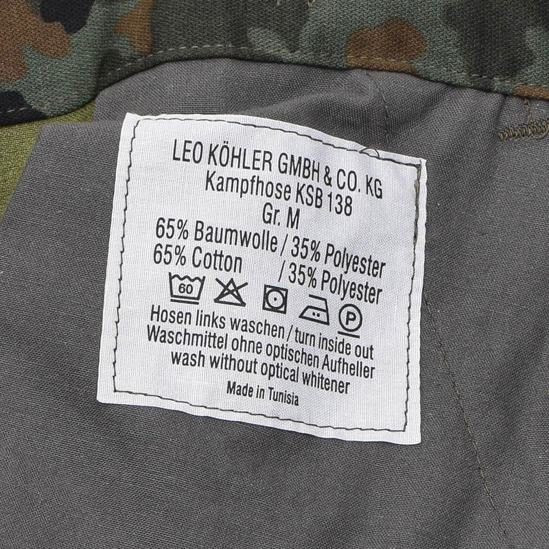 Leo Kohler KBS Flecktarn camo tactical pants reinforced trousers troops combat