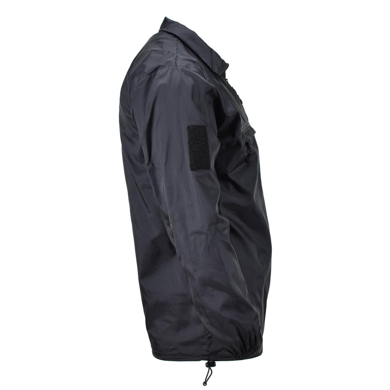 TACGEAR Brand wind shirt black lightweight camping hiking outdoor ripstop smock
