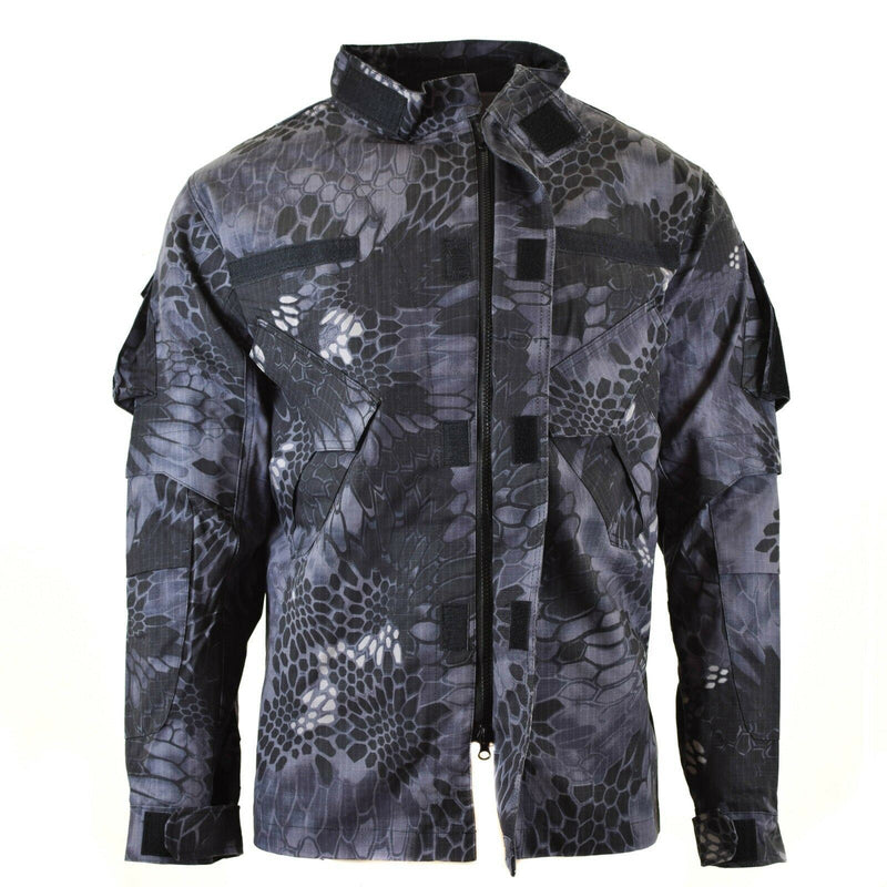 Veste de combat de style militaire de marque Mission Snake Black Camouflage uniforme