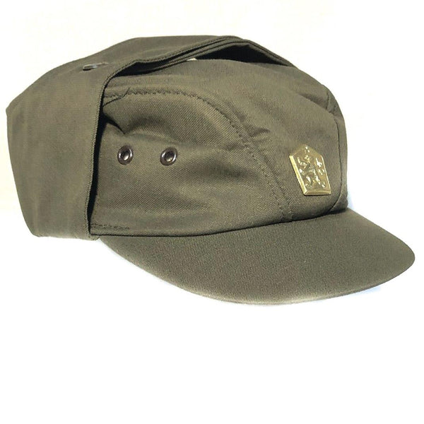 Véritable casquette militaire de l'armée tchèque slovaque OD Chapeau de campagne tchécoslovaque NEUF