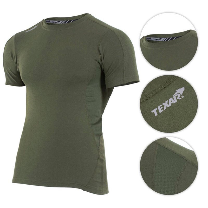 Sous-vêtement militaire TEXAR à manches courtes pour troupes tactiques