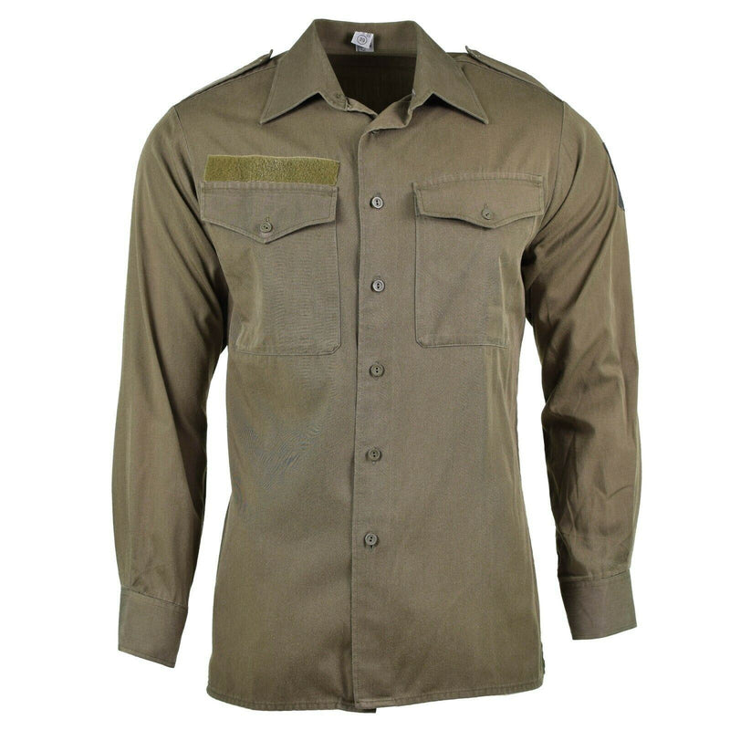 Véritable chemise de l'armée autrichienne M65 OD Military combat manches longues Olive BDU