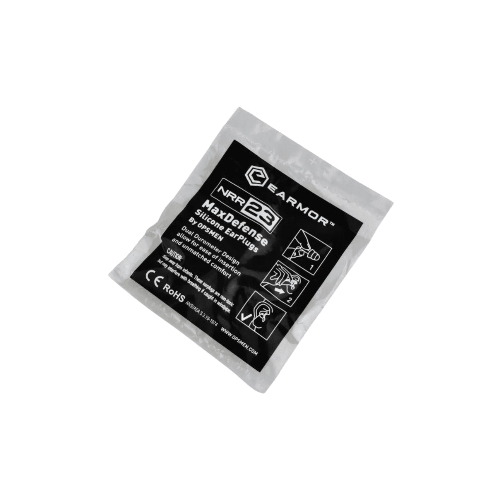Bouchons d'oreille en silicone EARMOR M03 MaxDefense réutilisables NRR 23dB vert