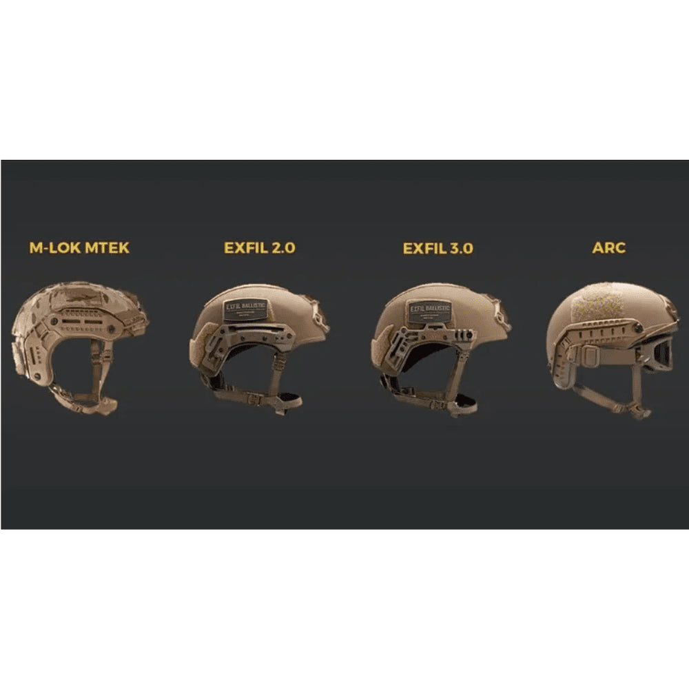 EARMOR M11 ARC Helmet Rail Adapter Peltor Tactical Headsets Black Set