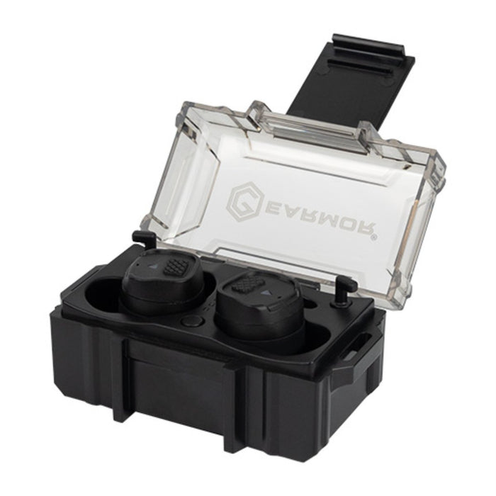 EARMOR M20T Pro Electronic Earplugs Tactical Hearing Protection 30dB Black - GoMilitar