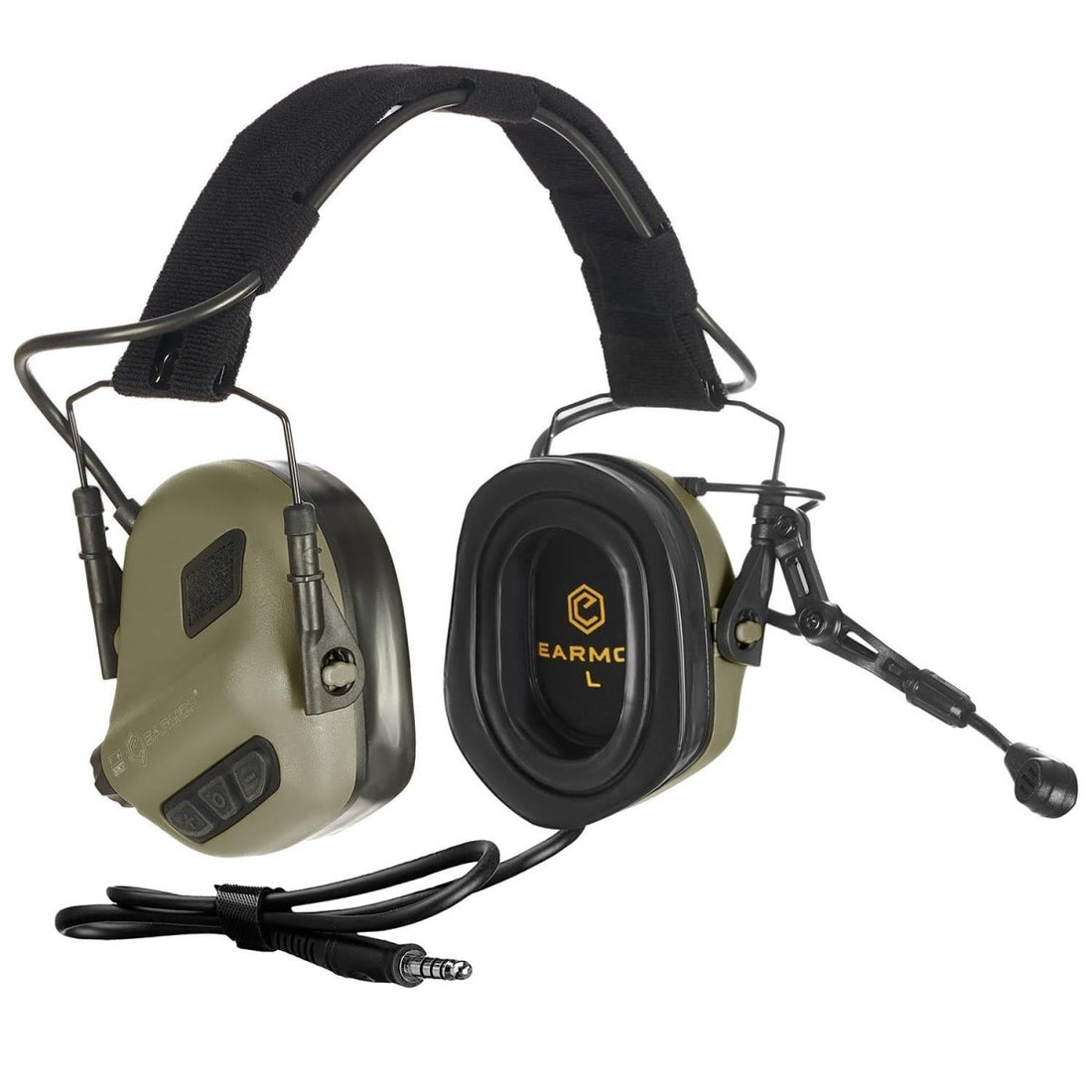 EARMOR M32 Plus Casque de protection auditive électronique Tactique Olive