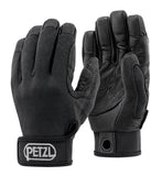 Petzl CORDEX Gants de rappel d'assurage Corde en cuir Travail Escalade Tactique Noir