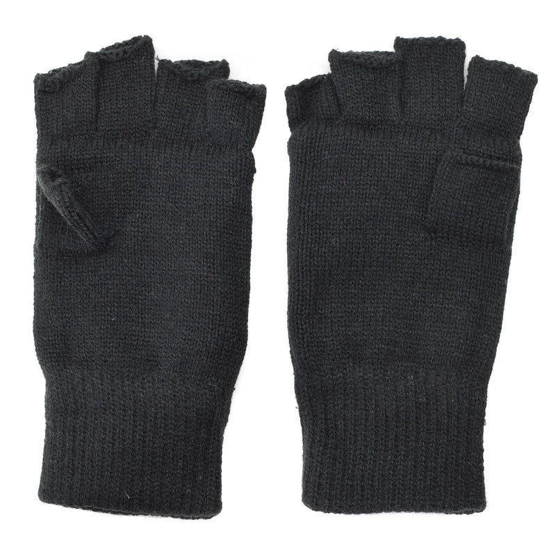 Gants Mil-Tec pour hommes, chauds, sans doigts, doublure THINSULATE™, équipement tactique d'hiver noir