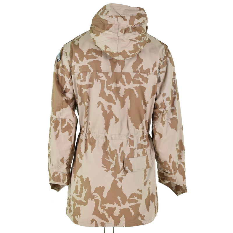Veste parka coupe-vent originale de l'armée tchèque BDU camouflage désert surplus militaire NEUF