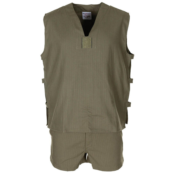 Chemise militaire française originale de jungle sans manches olive tactique légère NEUF