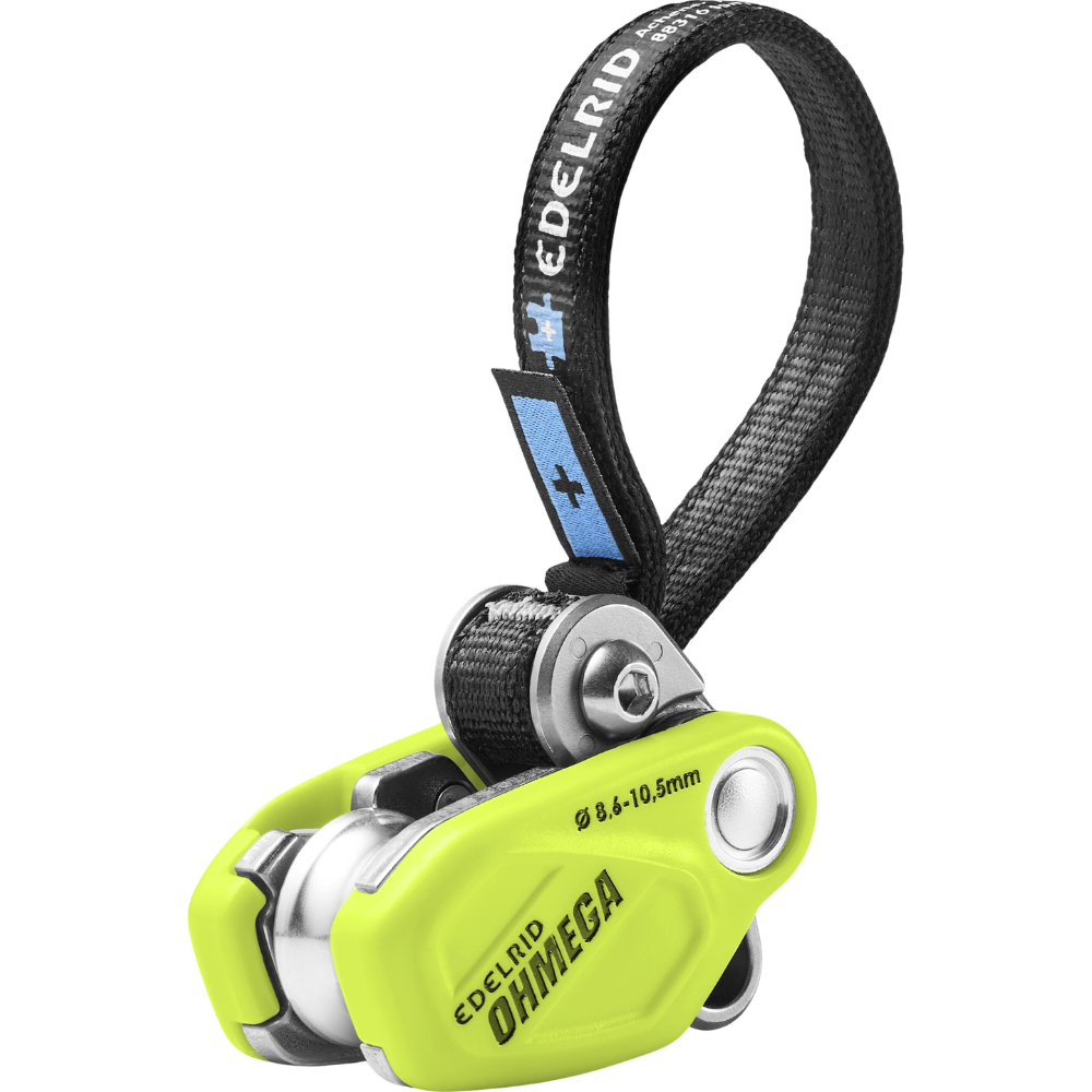 Edelrid Ohmega Climbing Brake Assistant with Pulley 8.6–10.5mm Rope Oasis