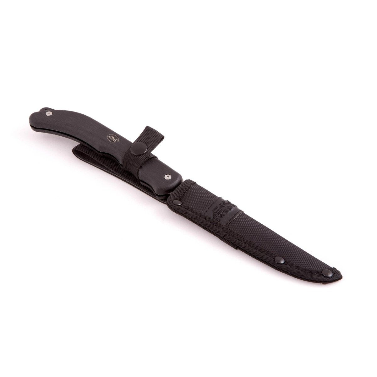 EKA Brand DUO fillet knife sailor gut opener 59 HRC steel rubber handle sheath