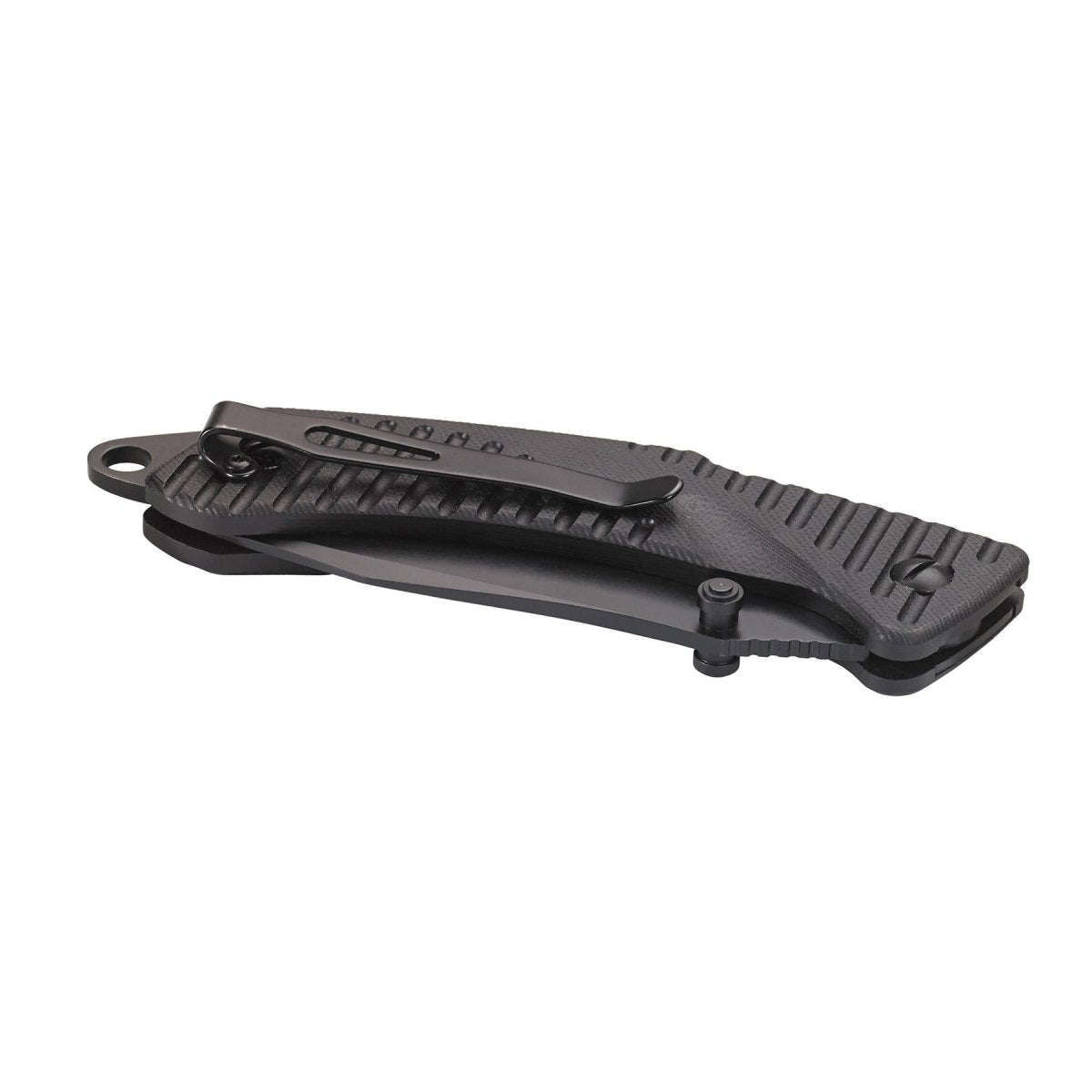 EKA Brand Swede 9 folding knife 57 HRC 12C27 steel fire starter black handle
