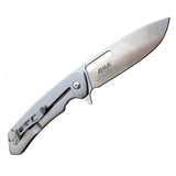 EKA Brand Swedish Classic 8 couteau de poche manche en titane lame en acier inoxydable 57 HRC