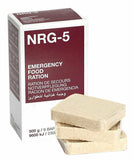 Ration d'urgence pour l'armée, pack de nourriture de survie MRE Prepper Military NRG-5 500g. 9 barres