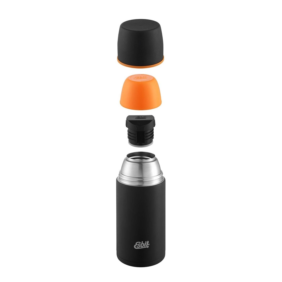 ESBIT Brand stainless vacuum flask 750ml black 12hours heat retention extra mug