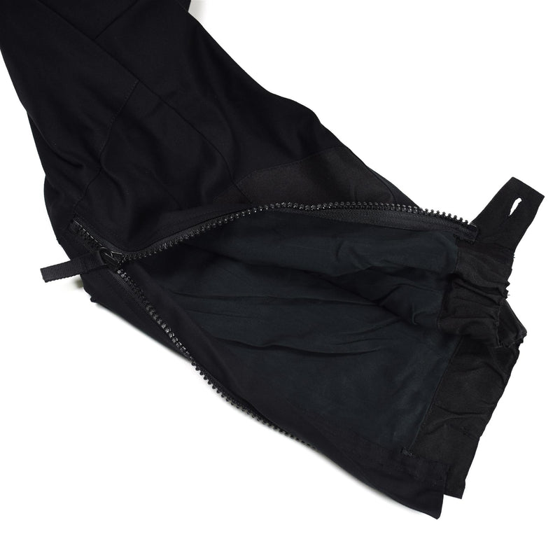 Pantalon de tanker thermique suédois authentique m90 Pantalon BDU noir avec bretelles NEUF