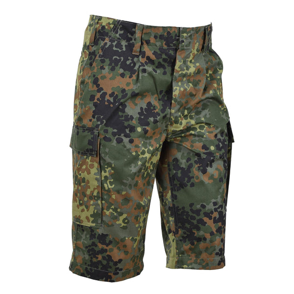 Leo Kohler knee-length shorts military personnel bermuda flecktarn camouflage