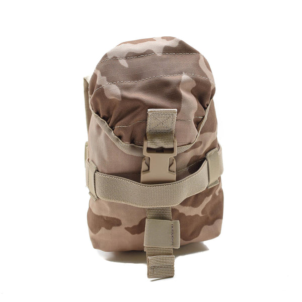 Véritable pochette universelle Molle de l'armée tchèque avec fermeture à boucle camouflage désert militaire NEUF