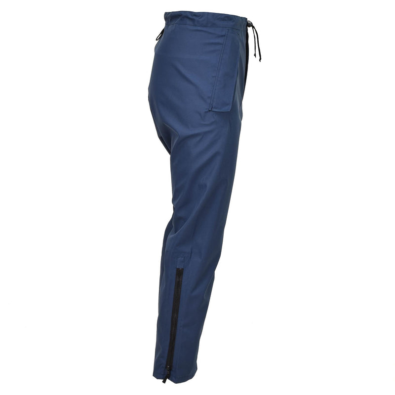 Pantalon de pluie imperméable authentique de la Royal Air Force britannique RAF MVP bleu