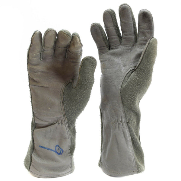 Véritables gants de combat de l'armée américaine en cuir et fibre d'aramide Nomex OD pour l'armée de l'air