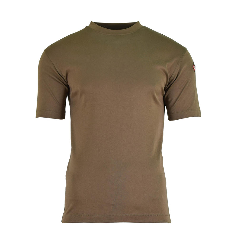 T-shirts originaux de l'armée suisse Kaki Chemise de sport respirante à séchage rapide