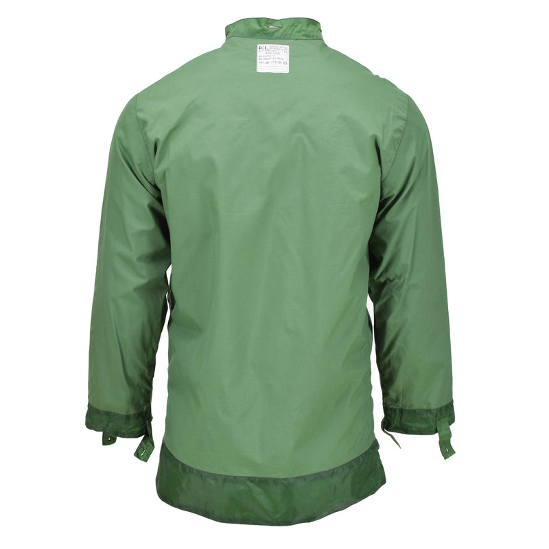 Veste militaire de combat imperméable en PTFE avec doublure de parka Olive OD de l'armée néerlandaise authentique
