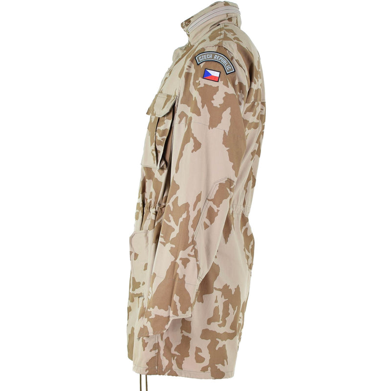 Veste parka coupe-vent originale de l'armée tchèque BDU camouflage désert surplus militaire NEUF