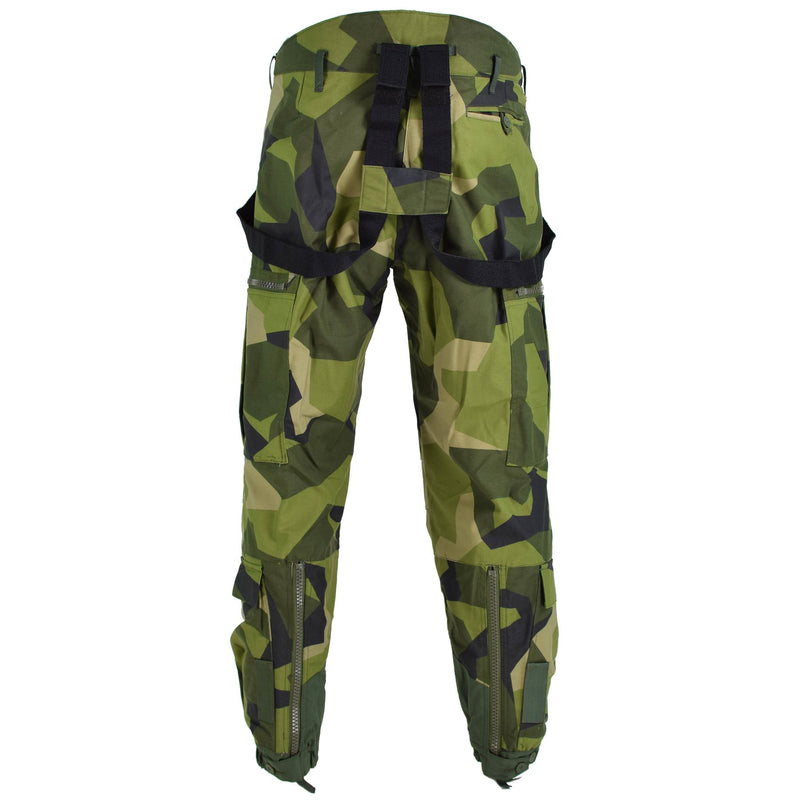 Pantalon de tanker thermique suédois d'origine m90 camouflage éclats pantalon BDU NEUF