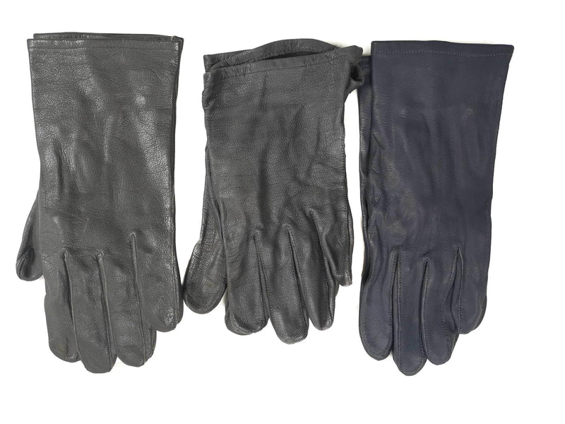 Gants en cuir d'origine de l'armée allemande gris, édition militaire tactique excédentaire