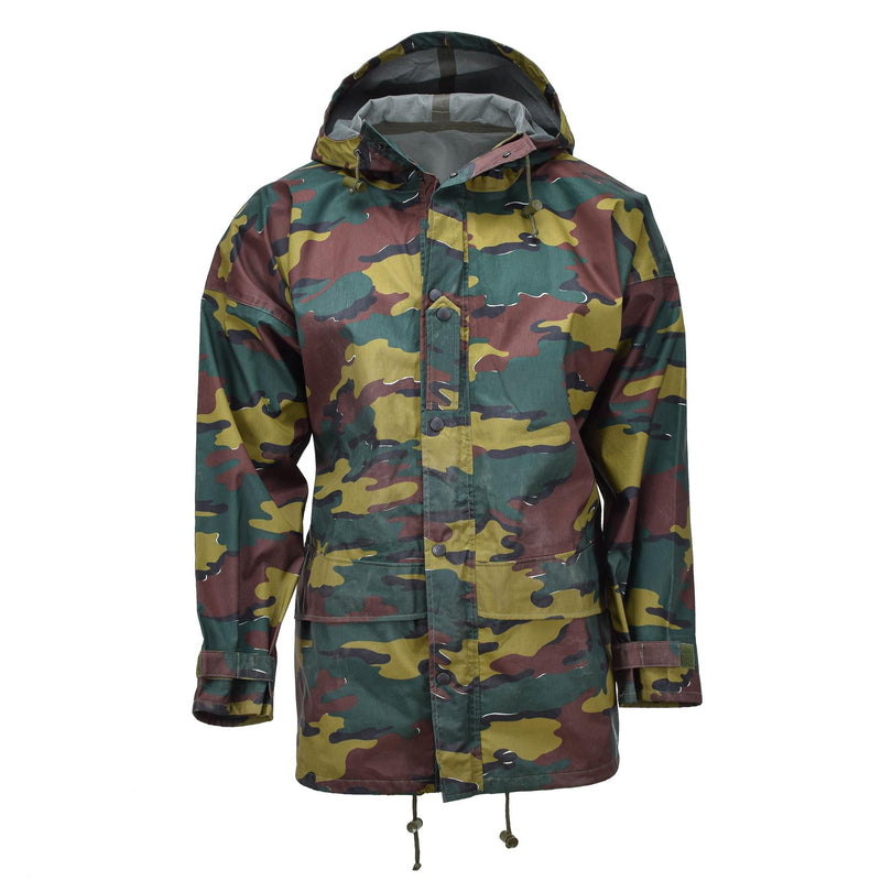 Original Belgian Military waterproof jacket jigsaw camouflage seyntex raincoat