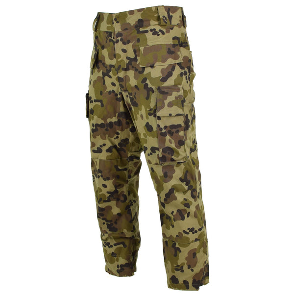 Pantalon BDU original des troupes roumaines sur le terrain, motif moucheté, camouflage, NEUF