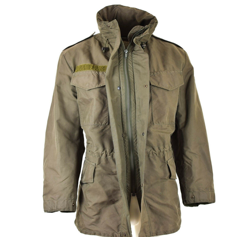 Véritable veste de combat de l'armée autrichienne M65 GoreTex militaire olive Parka imperméable