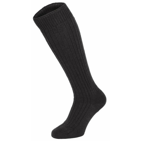 Véritables chaussettes de police allemandes longues bottes d'hiver chaudes en laine vierge des forces allemandes
