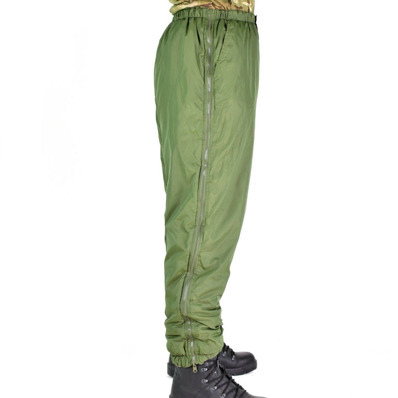 Pantalon réversible de l'armée britannique thermique vert kaki pantalon doux pour temps froid