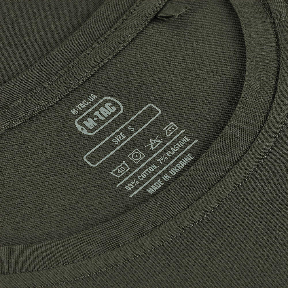 M-Tac 93/7 T-shirt d'été coupe confortable en coton stretch léger olive militaire