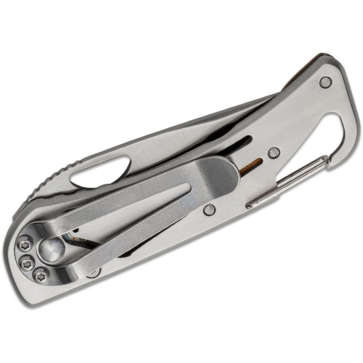 Fox Knives Brand couteau de poche pliant manche en bois satiné acier inoxydable 440