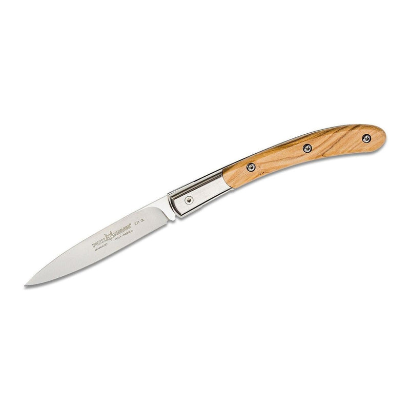 Couteau pliant Fox Knives Brand Italy Elite en acier inoxydable N690CO Bois d'olivier