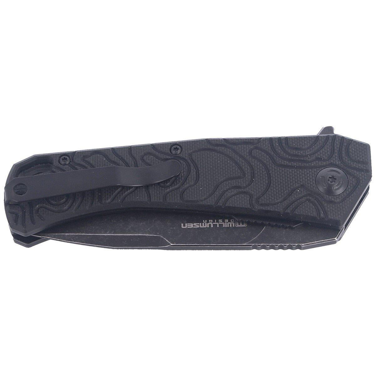 Fox Knives ECHO 1 couteau de poche pliant noir Idroglider revêtement stone wash