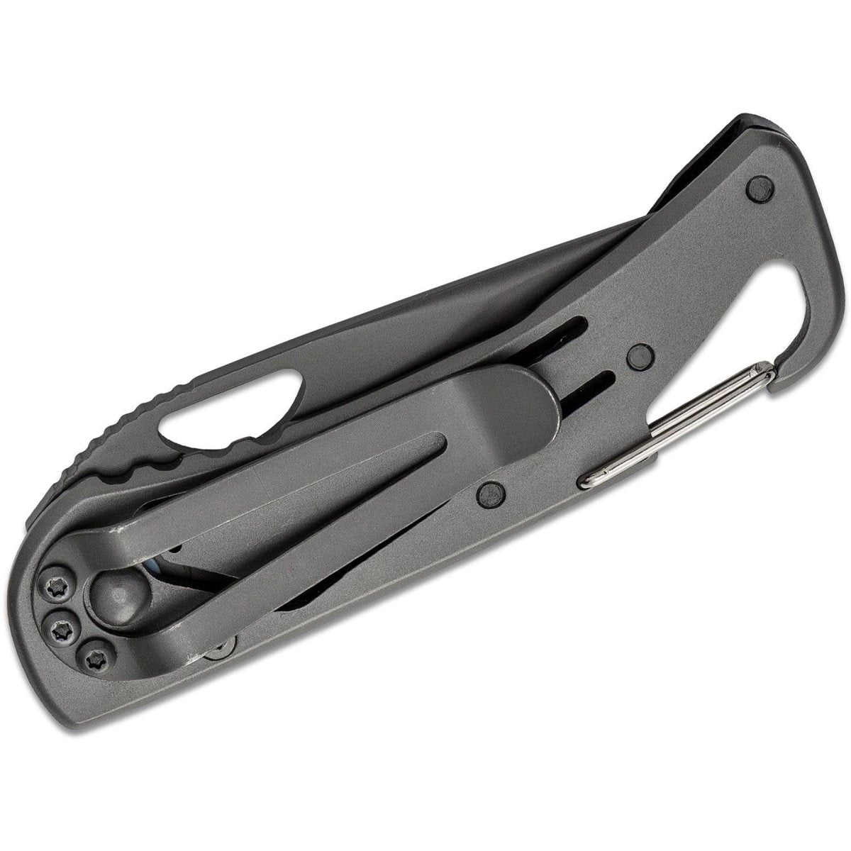 Couteau pliant Fox Knives en acier 440 revêtu de titane noir, manche en aluminium