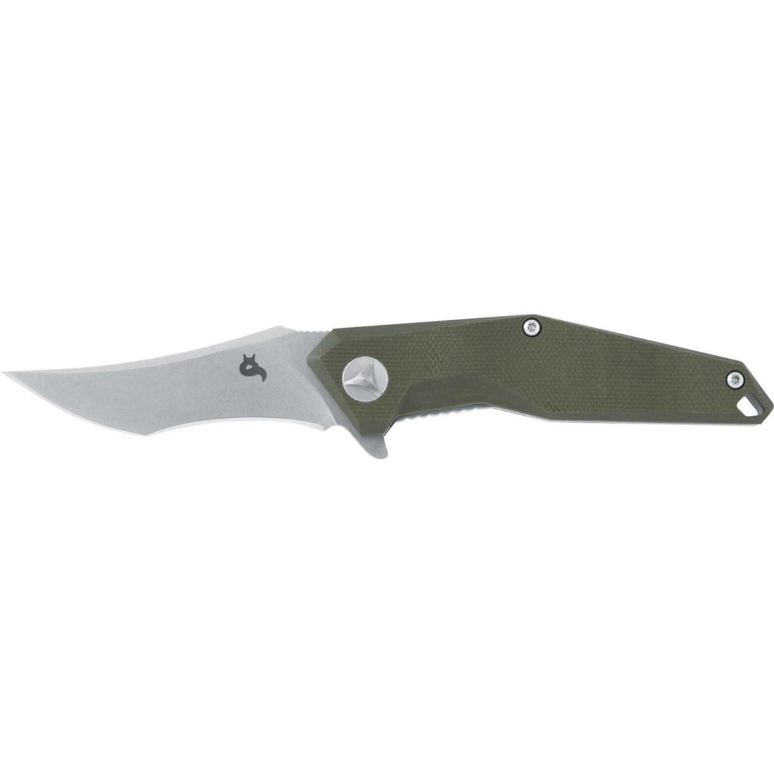 Fox Knives Fox Knives KRAVI SHAI Couteau de poche 440C Stone Washed G10 Vert 2,76