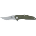Fox Knives Fox Knives KRAVI SHAI Couteau de poche 440C Stone Washed G10 Vert 2,76