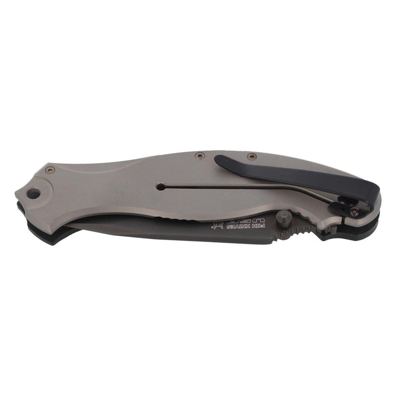 Fox Knives HAVOC folding knife drop point blade titanium frame lock N690Co steel - GoMilitar